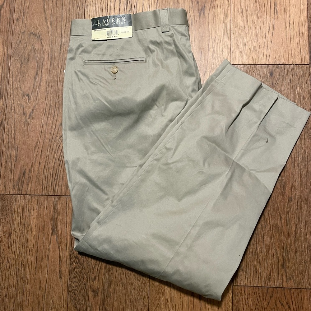 Ralph Lauren Men’s Dresspants, 40w X 30L In Putty - Picture 3 of 4